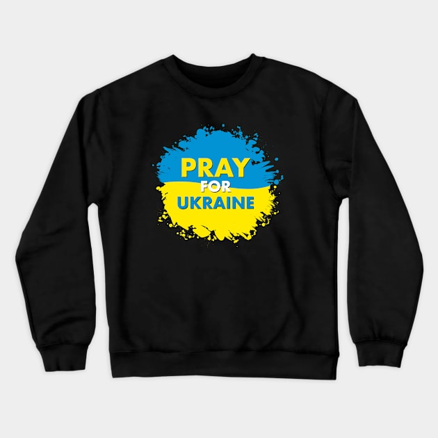 Pray For Ukraine Ukraine Support T shirt Crewneck Sweatshirt by Nerdy